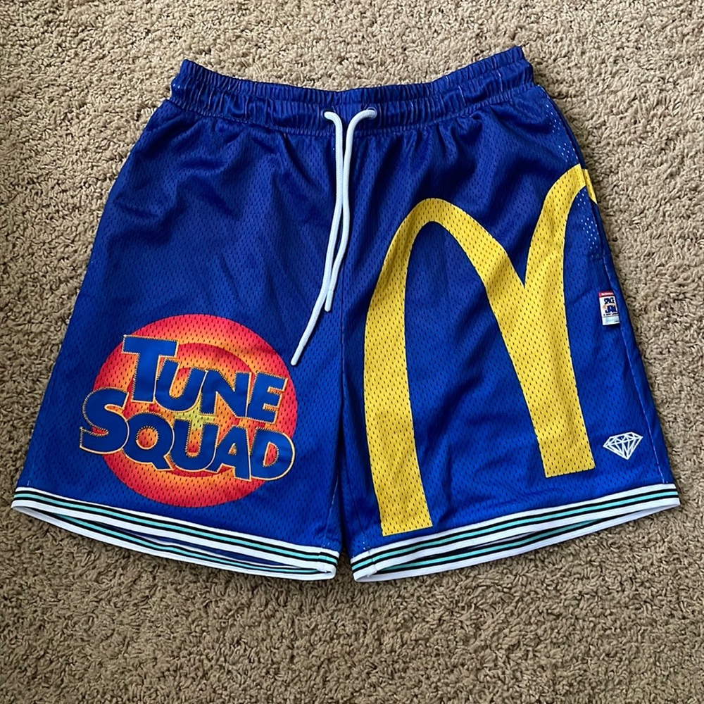 McDonald’s x Diamond Supply Co x Space Jam Mesh Basketball Shorts - Blue (M)